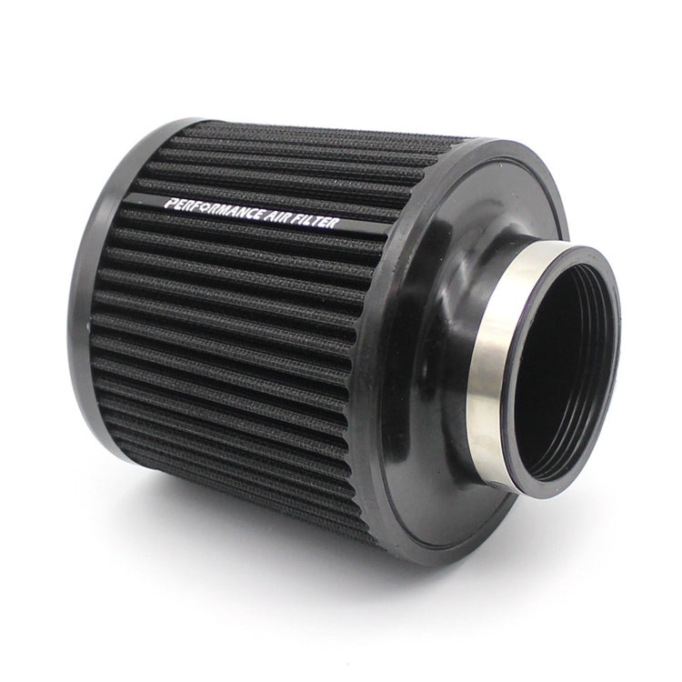 XH-UN077-079 Car High Flow Cold Cone Engine Air Intake Filter, Size:63mm(Black)