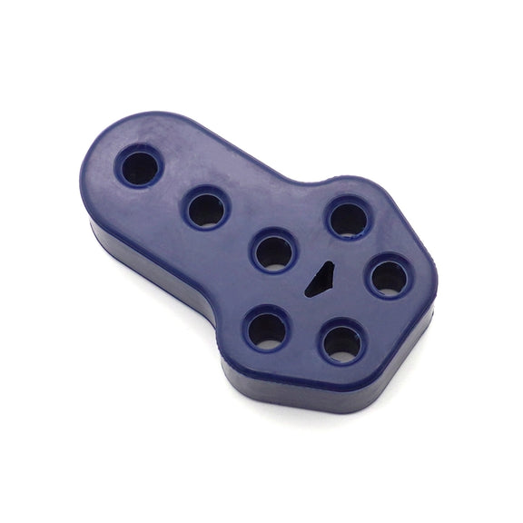 XH-6282 7 Holes Car Exhaust Hanger Bushing Muffler Rubber Insulator Mount Bracket(Red)