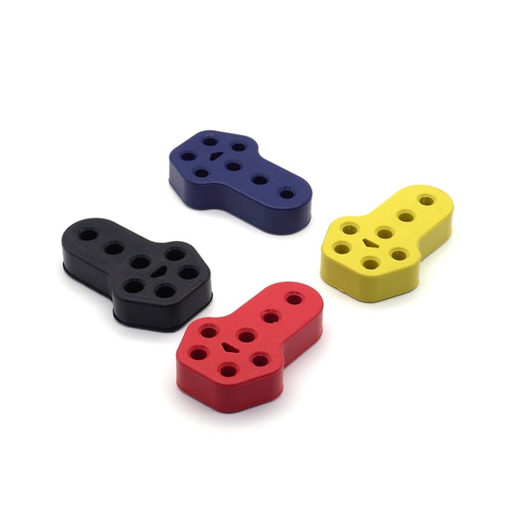 XH-6282 7 Holes Car Exhaust Hanger Bushing Muffler Rubber Insulator Mount Bracket(Yellow)