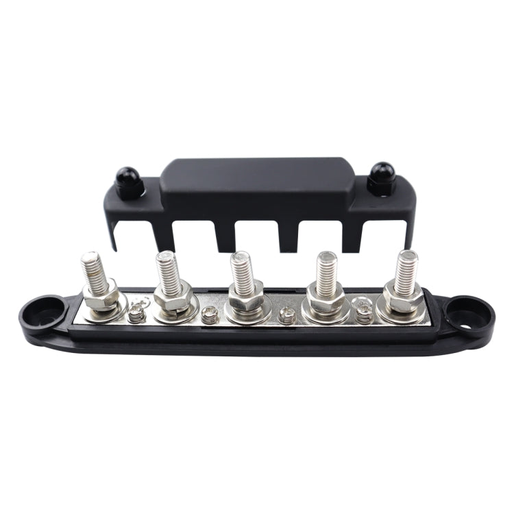 CP-4122-01 RV Yacht M8 Single Row 5-way Power Distribution Block Busbar with Cover