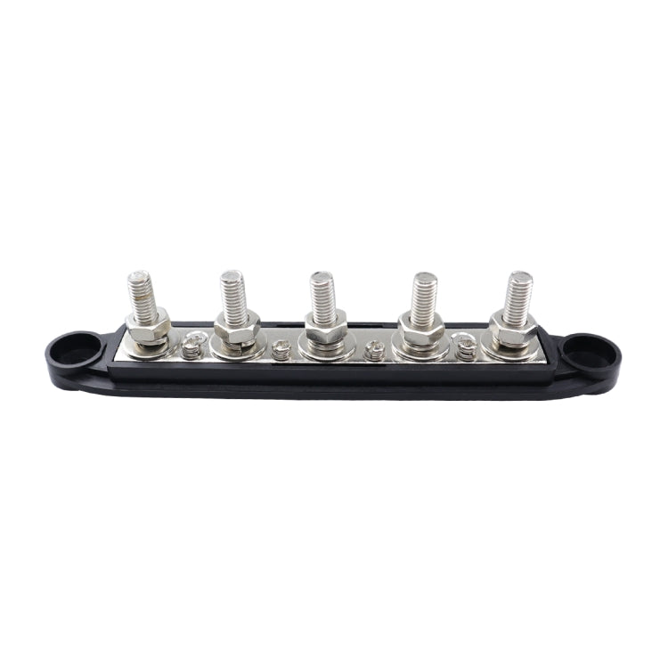 CP-4122-01 RV Yacht M8 Single Row 5-way Power Distribution Block Busbar with Cover