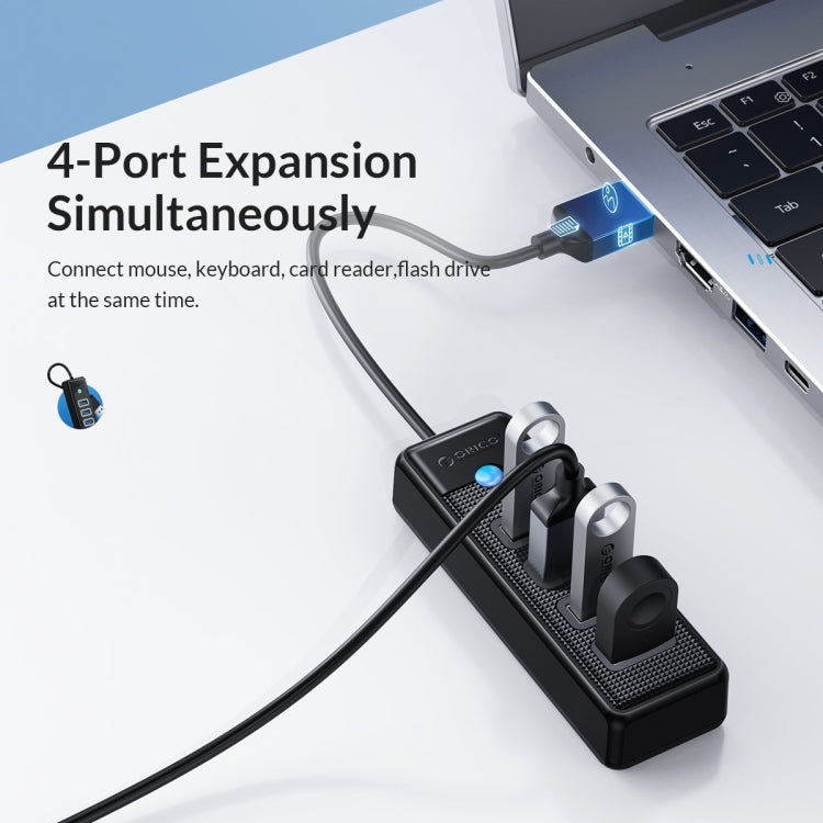 ORICO PW4U-C3 4 in 1 USB to USB Multifunctional Docking Station HUB Adapter (Blue)