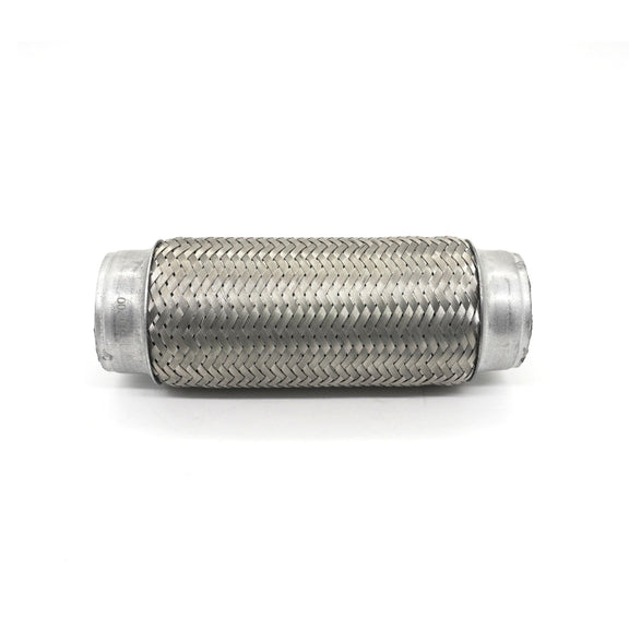 XH-6172 Car Muffler Exhaust Pipe Silencer Nozzle Stainless Steel Exhaust, Size:76mm(Silver)