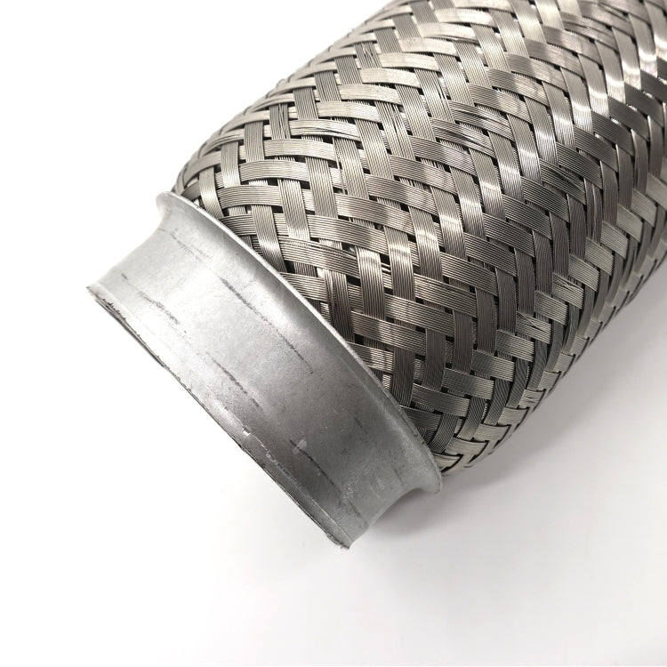 XH-6172 Car Muffler Exhaust Pipe Silencer Nozzle Stainless Steel Exhaust, Size:76mm(Silver)