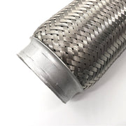 XH-6172 Car Muffler Exhaust Pipe Silencer Nozzle Stainless Steel Exhaust, Size:76mm(Silver)