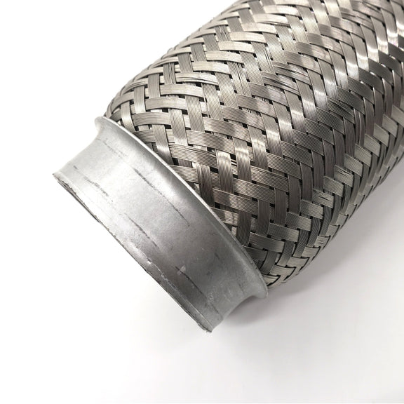 XH-6172 Car Muffler Exhaust Pipe Silencer Nozzle Stainless Steel Exhaust, Size:76mm(Silver)