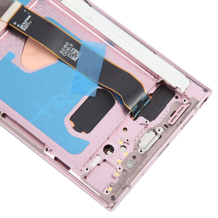 For Samsung Galaxy Note20 Ultra 5G SM-N986B 6.78 inch OLED LCD Screen Digitizer Full Assembly with Frame (Gold)
