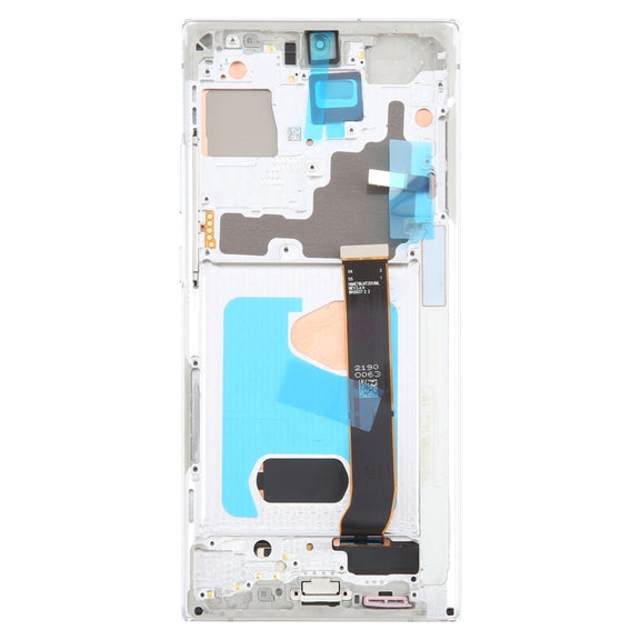 For Samsung Galaxy Note20 Ultra 5G SM-N986B 6.78 inch OLED LCD Screen Digitizer Full Assembly with Frame (Silver)