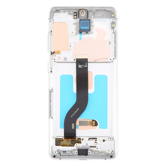 For Samsung Galaxy S20+ 4G/5G SM-G985/986 6.67 inch OLED LCD Screen Digitizer Full Assembly with Frame (Silver)