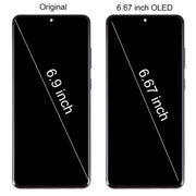 For Samsung Galaxy S20 Ultra 4G/5G SM-G988 6.67 inch OLED LCD Screen Digitizer Full Assembly with Frame (Grey)