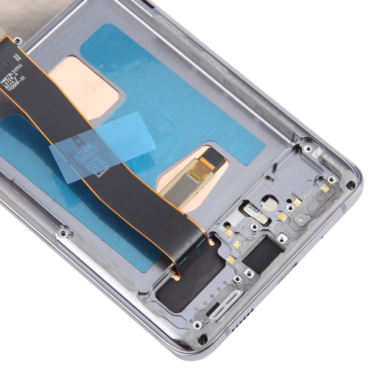 For Samsung Galaxy S20 Ultra 4G/5G SM-G988 6.67 inch OLED LCD Screen Digitizer Full Assembly with Frame (Grey)