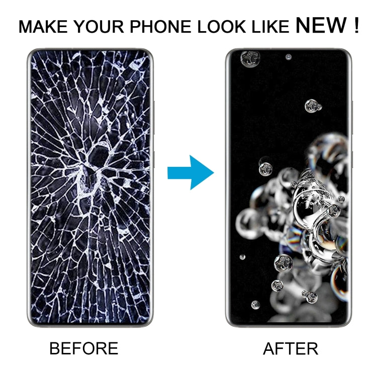 For Samsung Galaxy S20 Ultra 4G/5G SM-G988 6.67 inch OLED LCD Screen Digitizer Full Assembly with Frame(Black)