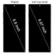 For Samsung Galaxy Note10+ SM-N975 6.67 inch OLED LCD Screen Digitizer Full Assembly with Frame(Silver)