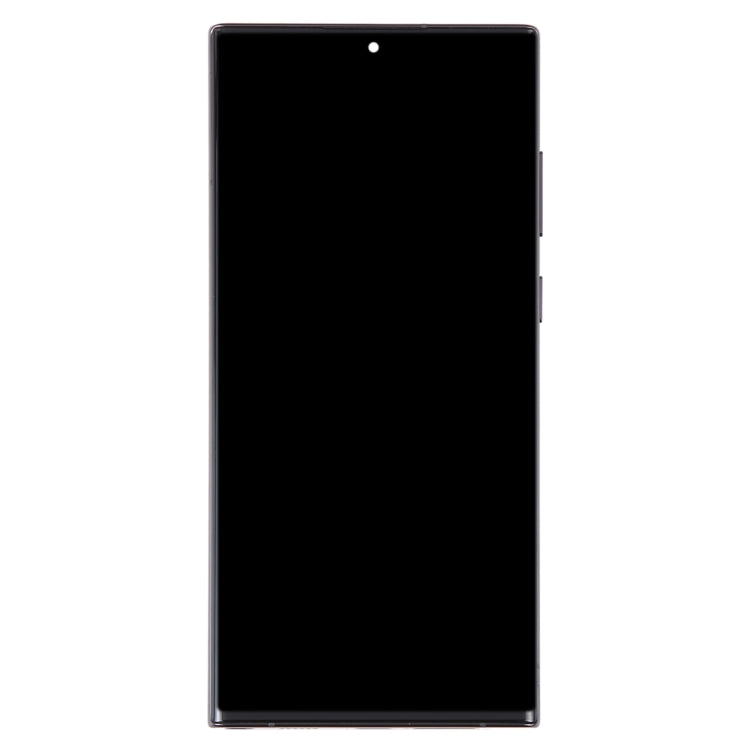 For Samsung Galaxy S22 Ultra 5G SM-S908B 6.78 inch EU Version OLED LCD Screen Digitizer Full Assembly with Frame(Black)