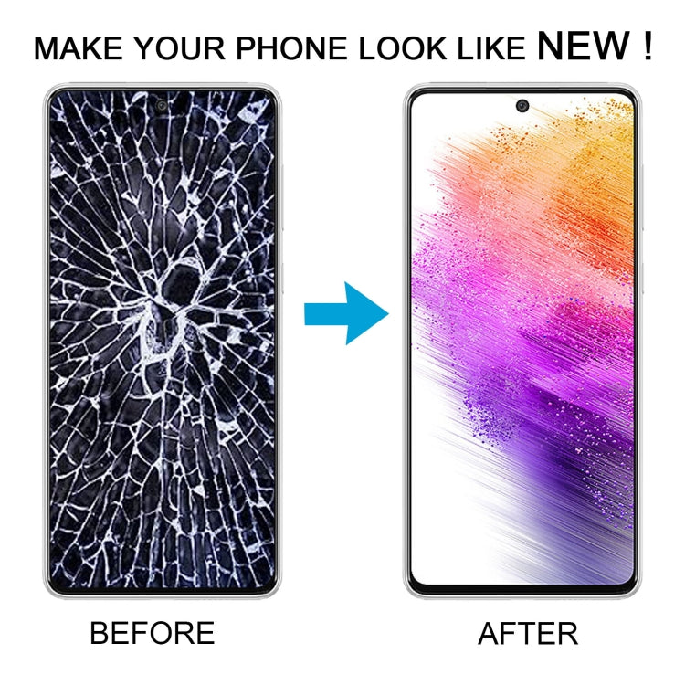 For Samsung Galaxy A73 5G SM-A736B OLED LCD Screen Digitizer Full Assembly with Frame(Black)