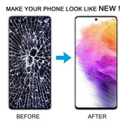 For Samsung Galaxy A73 5G SM-A736B OLED LCD Screen Digitizer Full Assembly with Frame(Black)