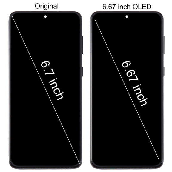 For Samsung Galaxy S21+ 5G SM-G996B 6.67 inch 6.67 inch OLED LCD Screen Digitizer Full Assembly with Frame(Black)