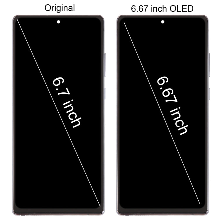 For Samsung Galaxy Note20 SM-N980 6.67 inch OLED LCD Screen Digitizer Full Assembly with Frame(Pink)