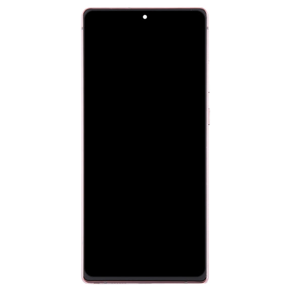 For Samsung Galaxy Note20 SM-N980 6.67 inch OLED LCD Screen Digitizer Full Assembly with Frame(Pink)