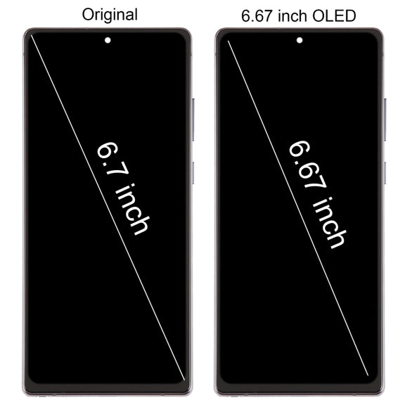 For Samsung Galaxy Note20 SM-N980 6.67 inch OLED LCD Screen Digitizer Full Assembly with Frame(Black)