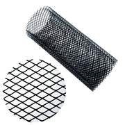 XH-6013 100x33cm Universal Car Grill Mesh Aluminum Alloy Grille Insert Bumper, Type:Small Hole(Black)