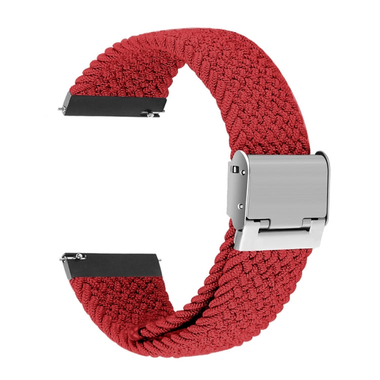 For Huawei Watch 4 / 4 Pro Nylon Braided Metal Buckle Watch Band(Red)