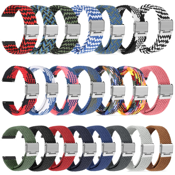 For Huawei Watch 4 / 4 Pro Nylon Braided Metal Buckle Watch Band(Deep Blue)