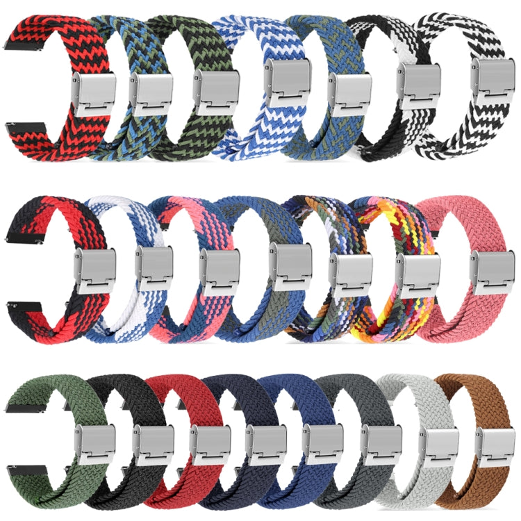For Huawei Watch 4 / 4 Pro Nylon Braided Metal Buckle Watch Band(Space Grey)