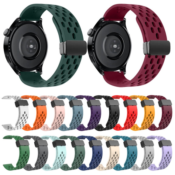 For Huawei Watch 4 / 4 Pro Magnetic Clasp Silicone Watch Band(Teal)