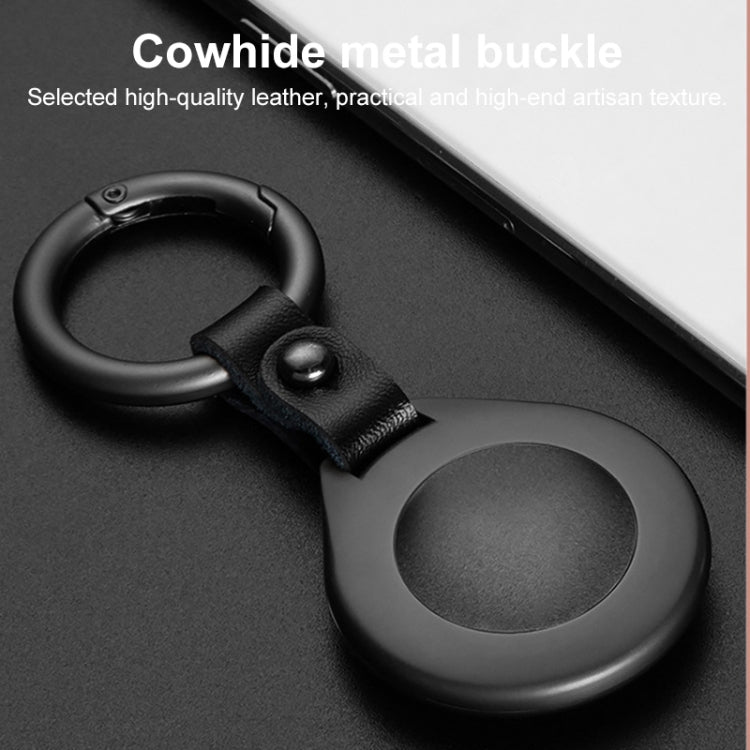 Anti-lost Tracker Positioning Alloy Protective Case For AirTag(Black)