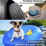 2pcs Water-resistant Anti-drop Anti-lost Tracker Positioning TPU Protective Case for AirTag(Black)