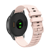 For Huawei Watch 4 / 4 Pro Wavy Dot Pattern Solid Color Silicone Watch Band(Pink)
