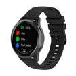 For Huawei Watch 4 / 4 Pro Wavy Dot Pattern Solid Color Silicone Watch Band(Black) - free shipping - PMC TechLife - Order now!