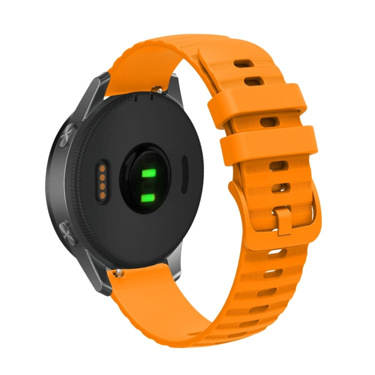 For Huawei Watch 4 / 4 Pro Wavy Dot Pattern Solid Color Silicone Watch Band(Yellow)