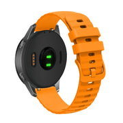 For Huawei Watch 4 / 4 Pro Wavy Dot Pattern Solid Color Silicone Watch Band(Yellow)