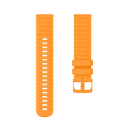 For Huawei Watch 4 / 4 Pro Wavy Dot Pattern Solid Color Silicone Watch Band(Yellow)