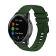 For Huawei Watch 4 / 4 Pro Wavy Dot Pattern Solid Color Silicone Watch Band(Army Green) - Watch Bands by PMC TechLife | Online Shopping South Africa | PMC TechLife