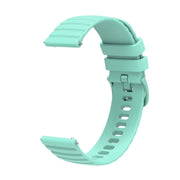 For Huawei Watch 4 / 4 Pro Wavy Dot Pattern Solid Color Silicone Watch Band(Teal)