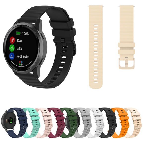 For Huawei Watch 4 / 4 Pro Wavy Dot Pattern Solid Color Silicone Watch Band(Army Green)