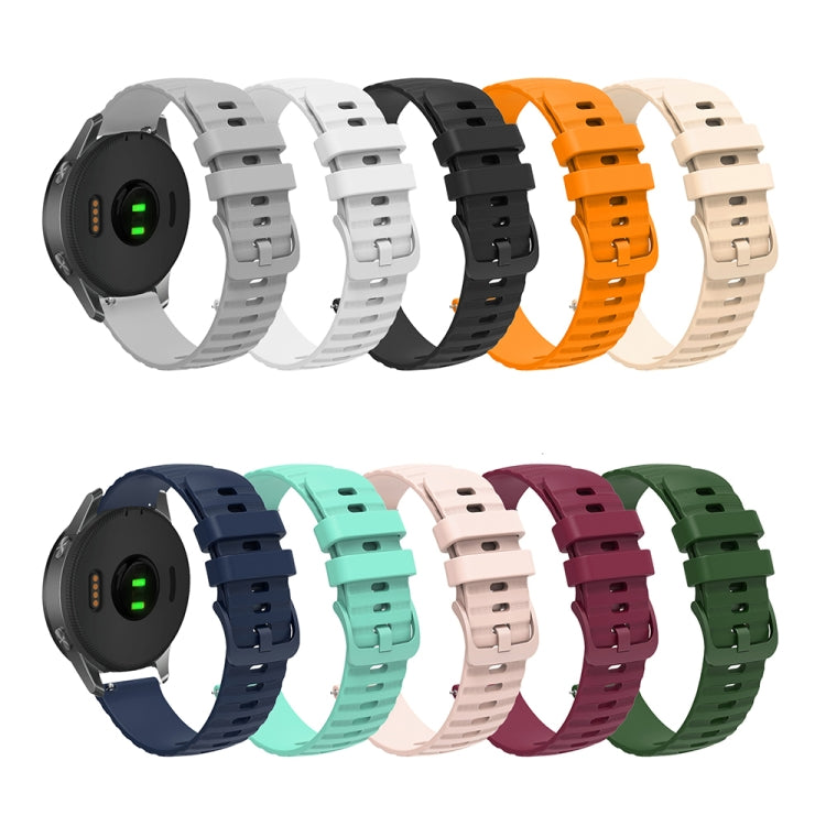 For Huawei Watch 4 / 4 Pro Wavy Dot Pattern Solid Color Silicone Watch Band(Teal)
