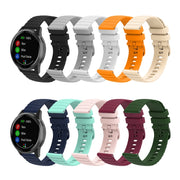For Huawei Watch 4 / 4 Pro Wavy Dot Pattern Solid Color Silicone Watch Band(Army Green)