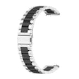 For Huawei Watch 4 / 4 Pro Three Bead Stainless Steel Watch Band(Silver Black) - Watch Bands by PMC TechLife | Online Shopping South Africa | PMC TechLife