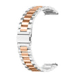 For Huawei Watch 4 / 4 Pro Three Bead Stainless Steel Watch Band(Silver Rose Gold) - Watch Bands by PMC TechLife | Online Shopping South Africa | PMC TechLife