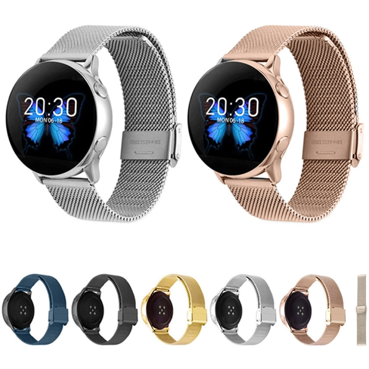 For Huawei Watch 4 / 4 Pro Milan Steel Mesh Double Buckle Watch Band(Starlight Color)