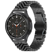 For Huawei Watch 4 / 4 Pro Five Bead Stainless Steel Watch Band(Black)