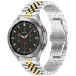 For Huawei Watch 4 / 4 Pro Five Bead Stainless Steel Watch Band(Silver Gold) - Watch Bands by PMC TechLife | Online Shopping South Africa | PMC TechLife