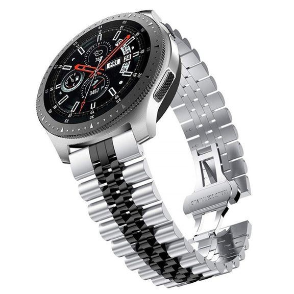 For Huawei Watch 4 / 4 Pro Five Bead Stainless Steel Watch Band(Rose Gold)