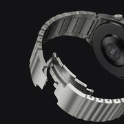 For Huawei Watch 4 / 4 Pro One Bead Stainless Steel Watch Band(Black)
