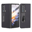 For Honor Magic Vs ABEEL Haze Texture PU Phone Case(Black) - Honor Cases by PMC TechLife | Online Shopping South Africa | PMC TechLife | Buy Now Pay Later Mobicred
