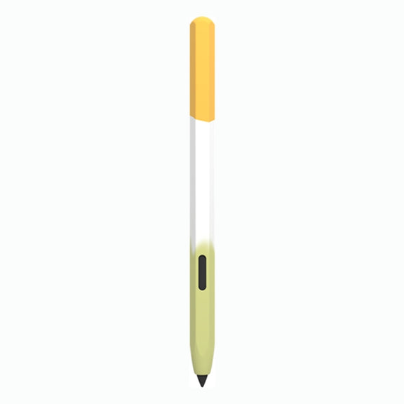 For Samsung Galaxy Tab S6 Lite LOVE MEI Rainbow Liquid Silicone Protective Pen Case(Yellow)